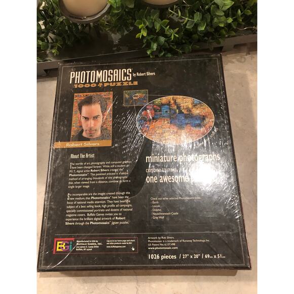 Vintage James Dean Photomosaic Puzzle 1026 PCs Robert Silvers - Picture 2 of 8